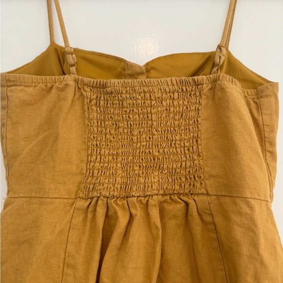 Women’s Skater Socialite Mustard Yellow Dress. Size Medium - Picture 3 of 4